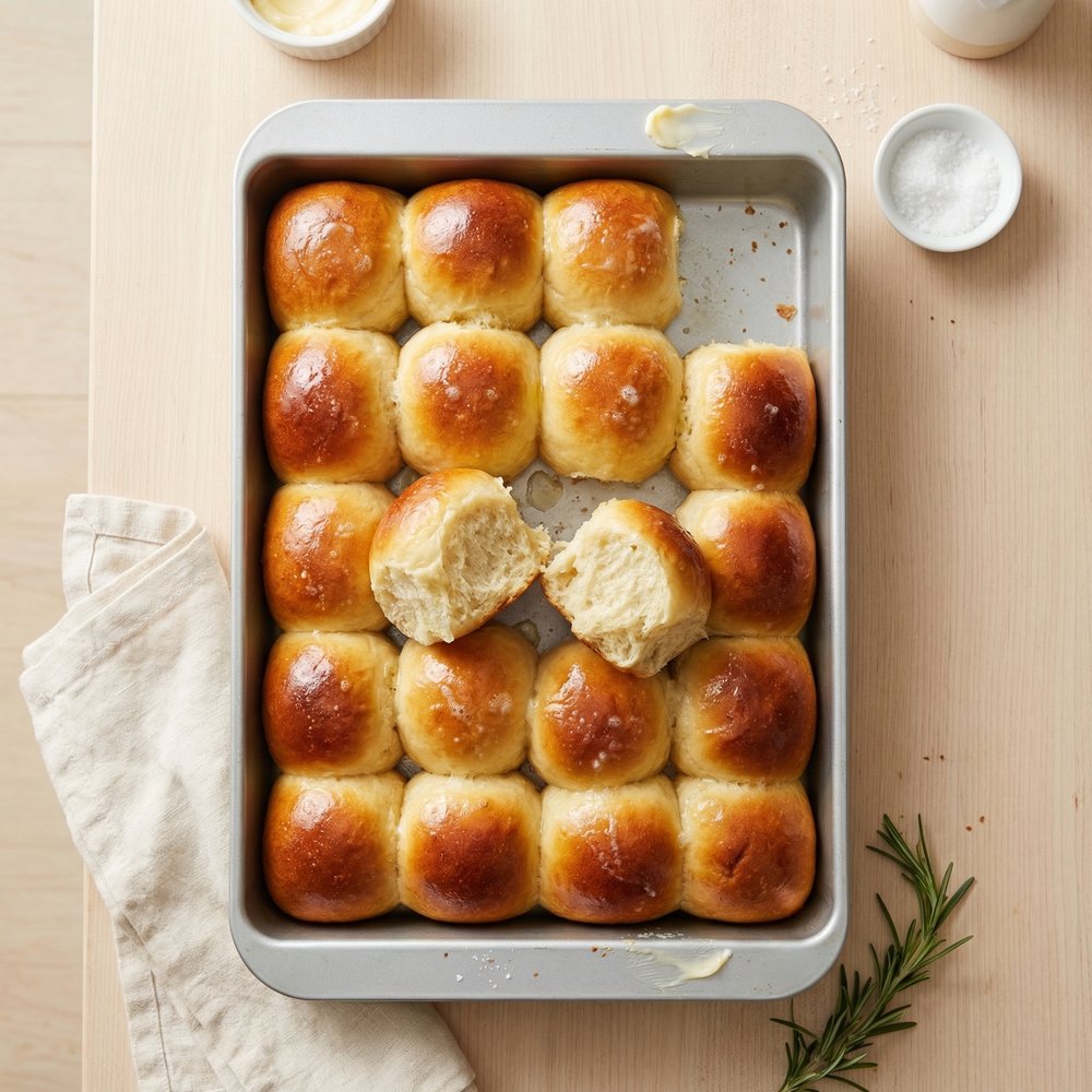 Angie’s Fluffy Butter Dinner Rolls
