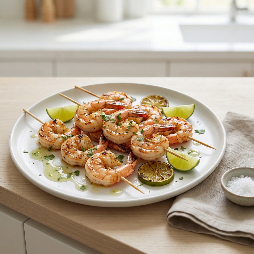 Tequila-Lime Grilled Shrimp Skewers