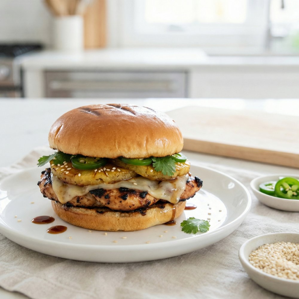Jo's Island-Style Chicken Burgers