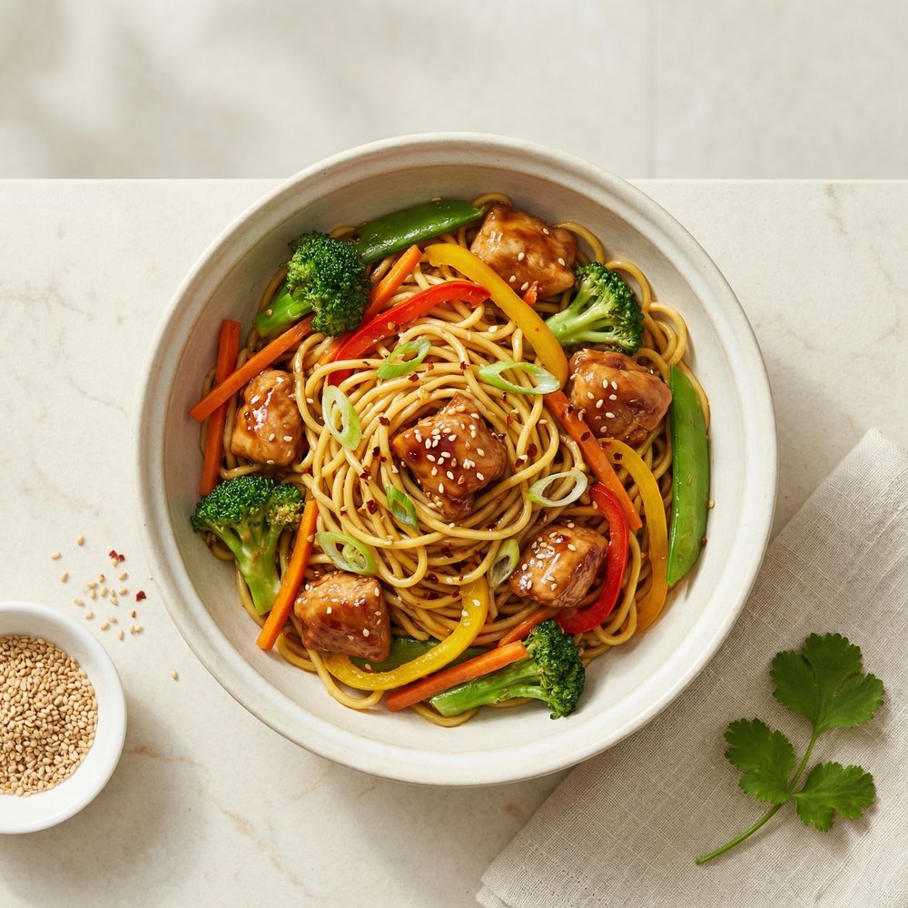Teriyaki Chicken with Noodles