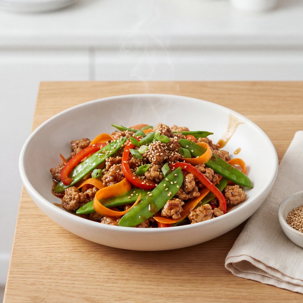 Ground Turkey Teriyaki Stir-Fry