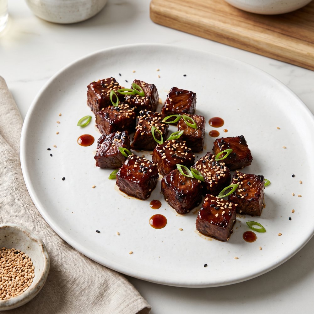 Teriyaki Sesame Beef Tenderloin Bites