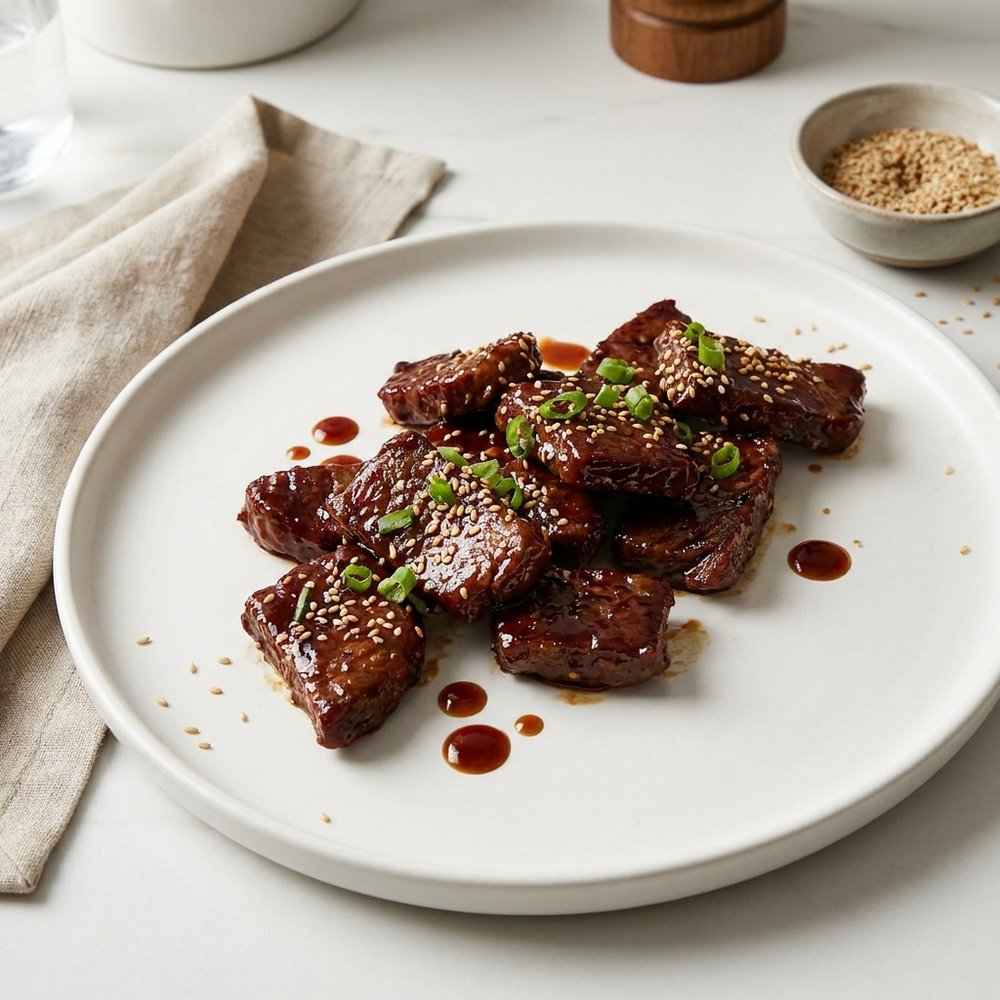 Teriyaki Sesame Beef Tenderloin Bites