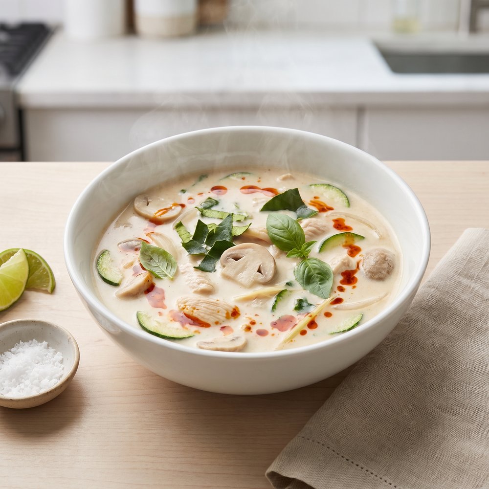 Thai Coconut Chicken Soup (Tom Kha Gai)