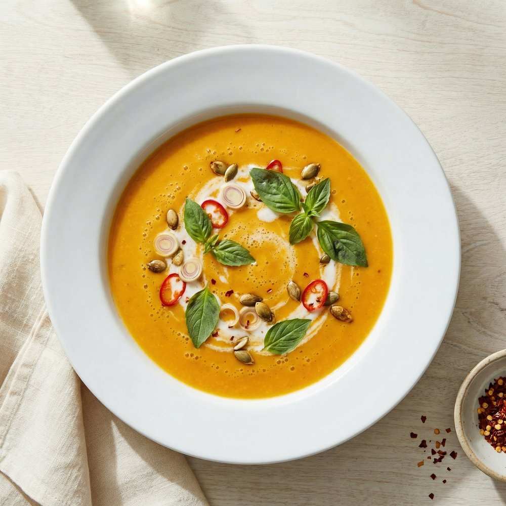 Coconut Lemongrass Thai Pumpkin Soup
