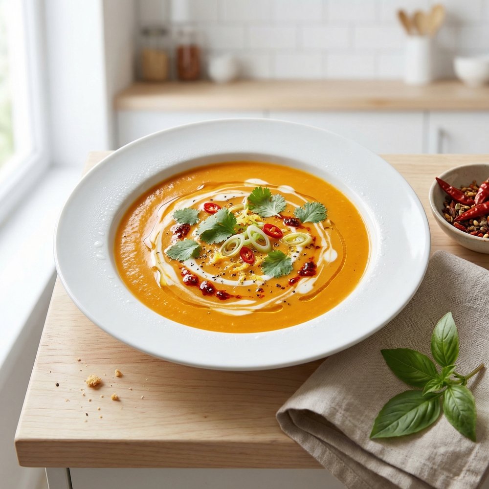 Creamy Thai-Style Sweet Potato Soup