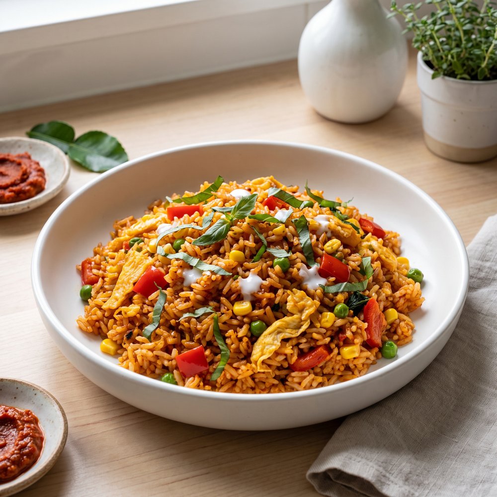 Thai Red Curry Veggie Fried Rice