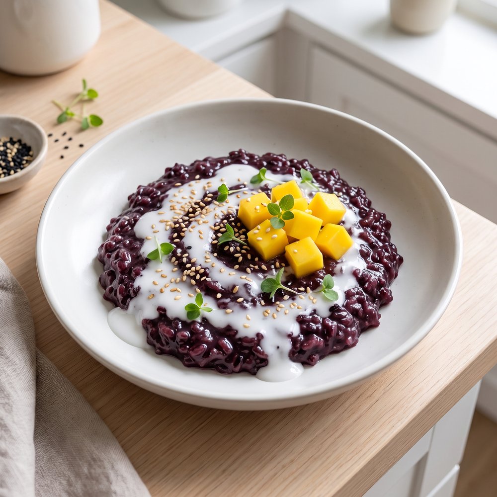 Thai Sticky Black Rice Pudding
