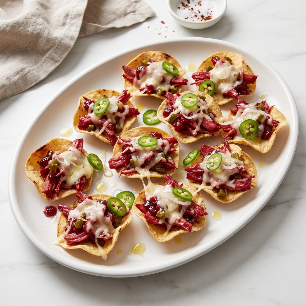 Thanksgiving Leftover Turkey Nacho Bites