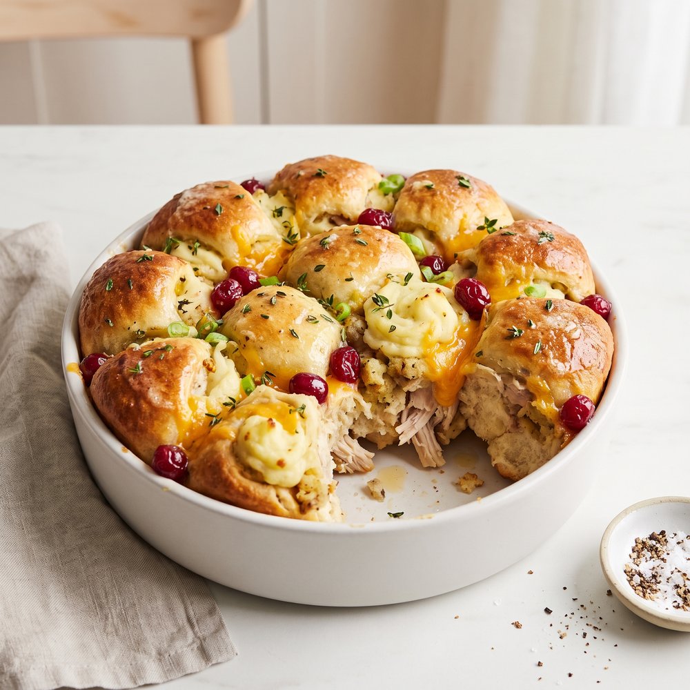 Thanksgiving Leftovers Monkey Bread