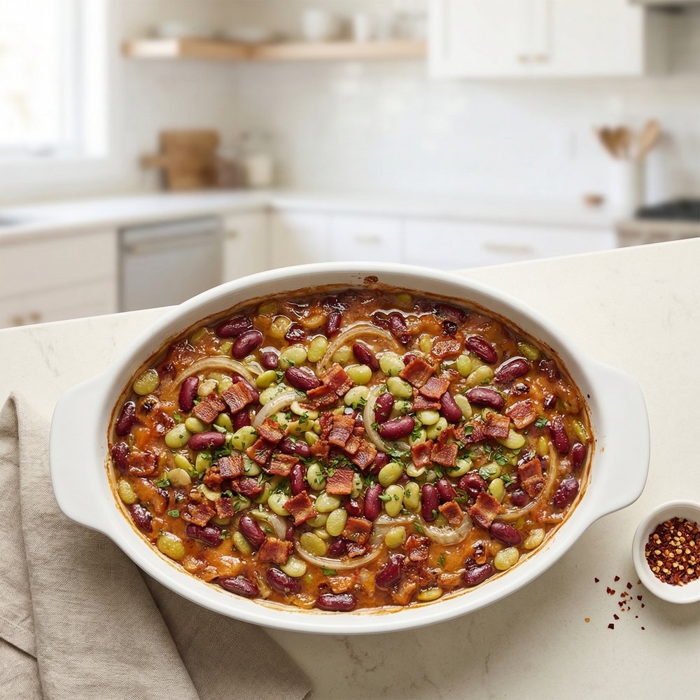 Backyard Baked Bean Casserole