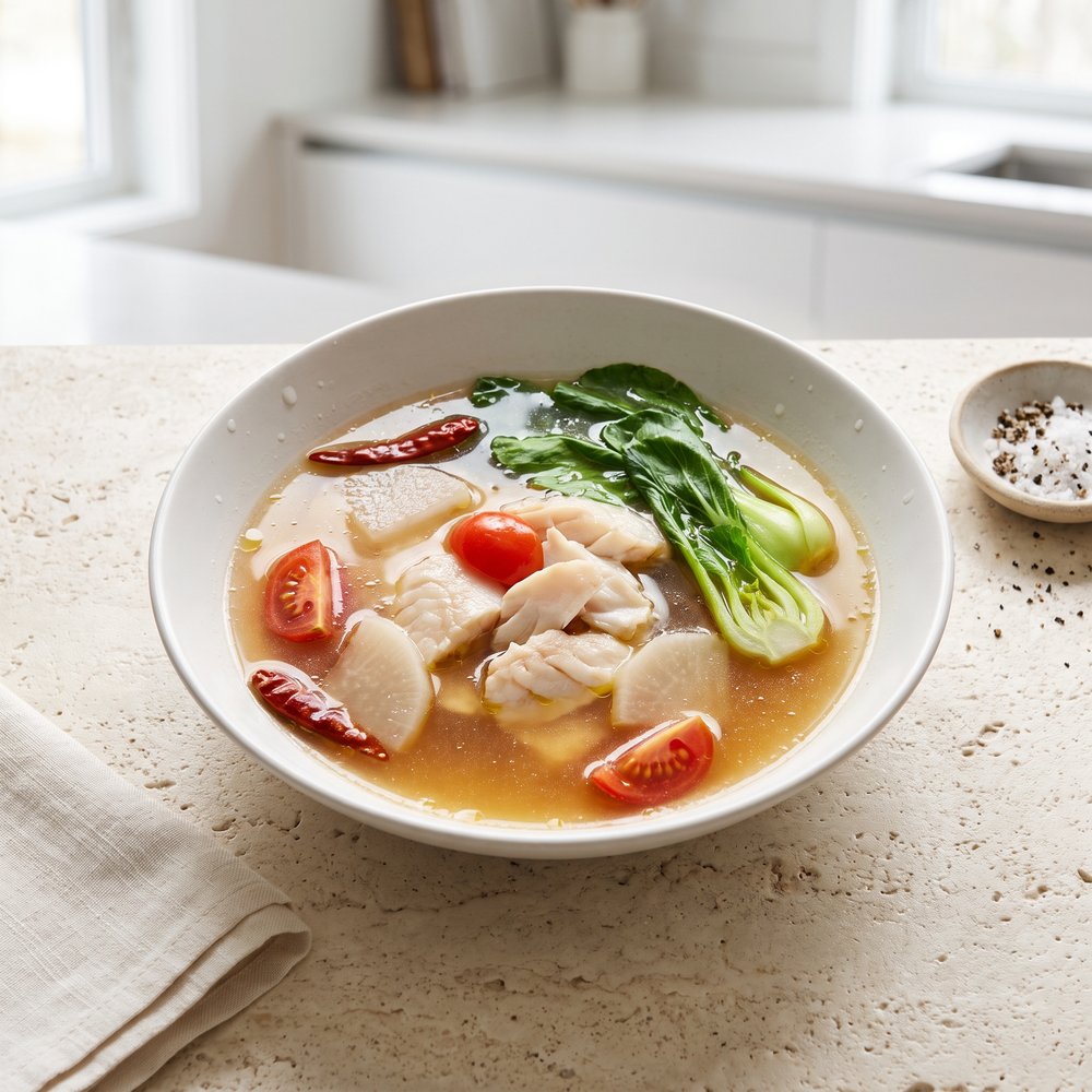 Tilapia Sinigang – Filipino Tamarind Sour Soup