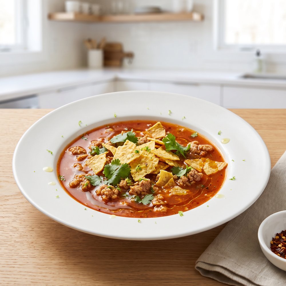 Tim's Zesty Turkey Tortilla Soup