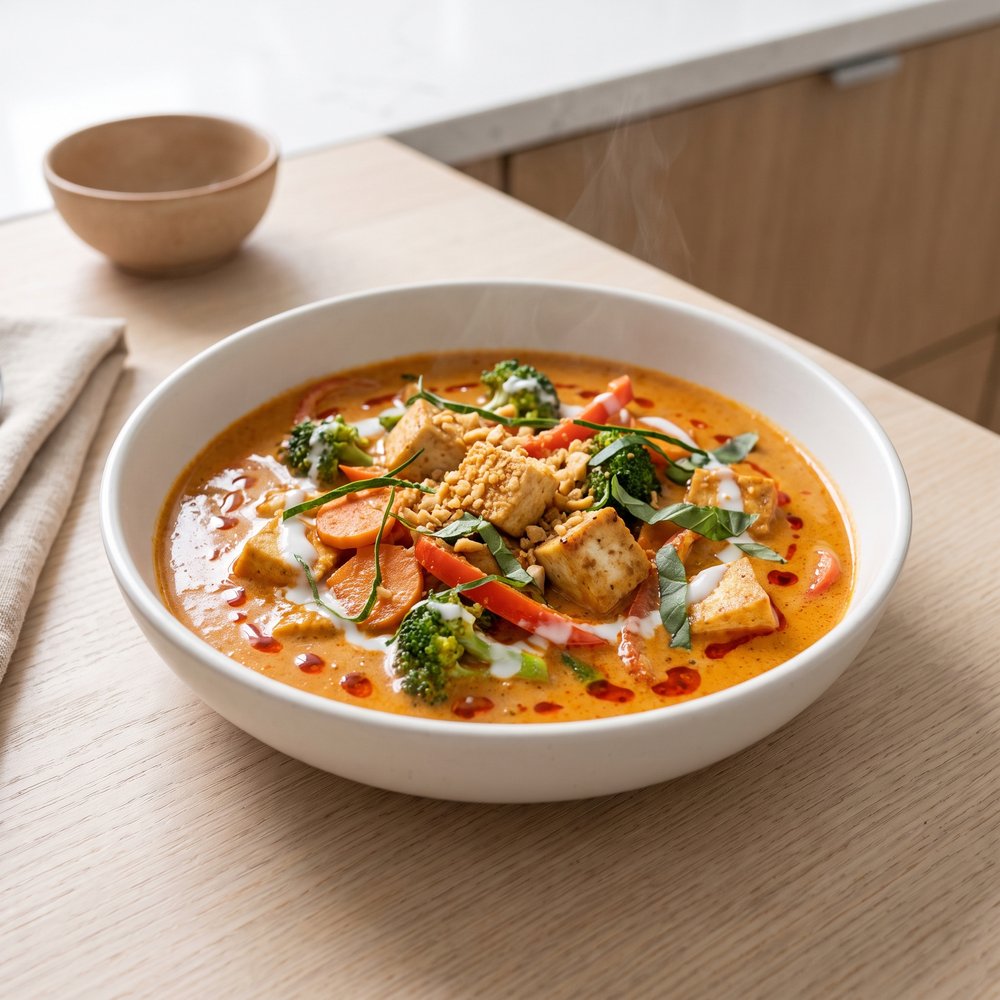 Tofu and Vegetable Panang Coconut Curry