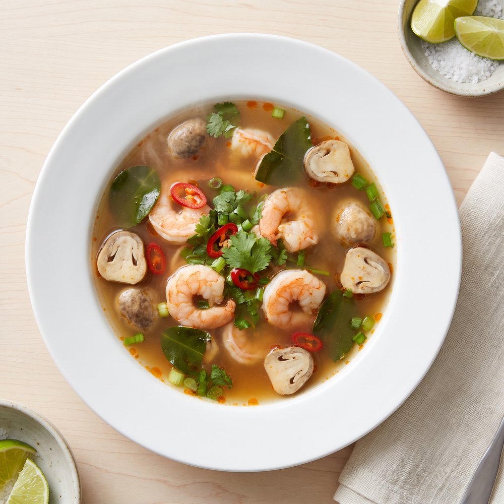 Tom Yum Thai Hot-and-Sour Shrimp Soup