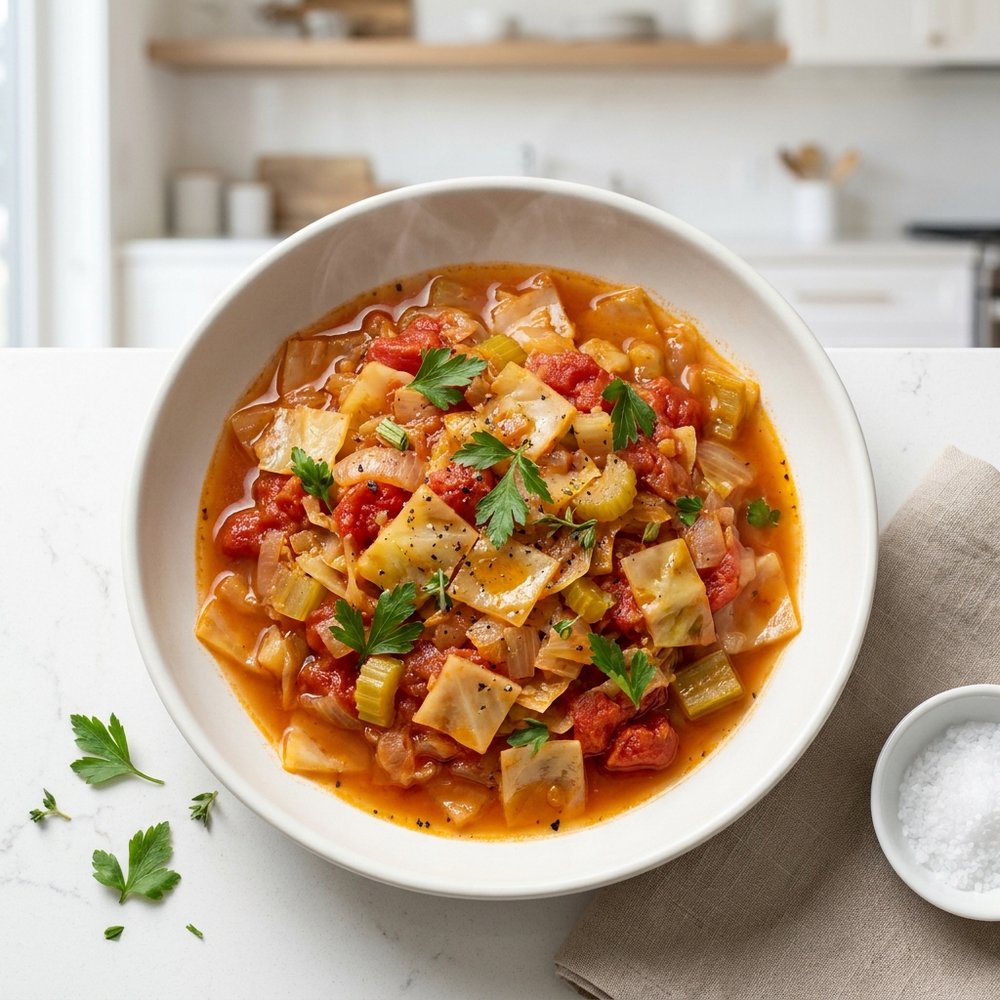Tomato-Braised Cabbage