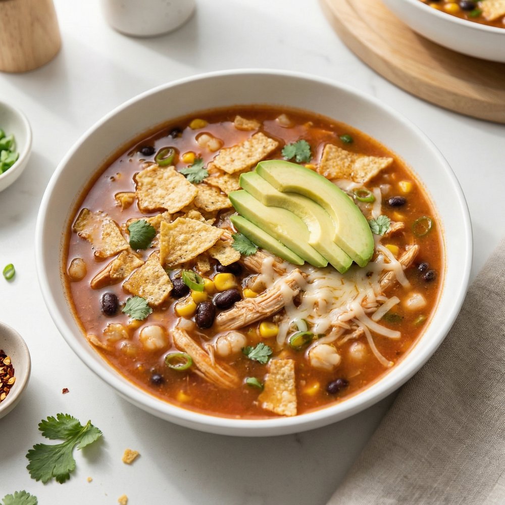 Hearty Chicken Tortilla Soup