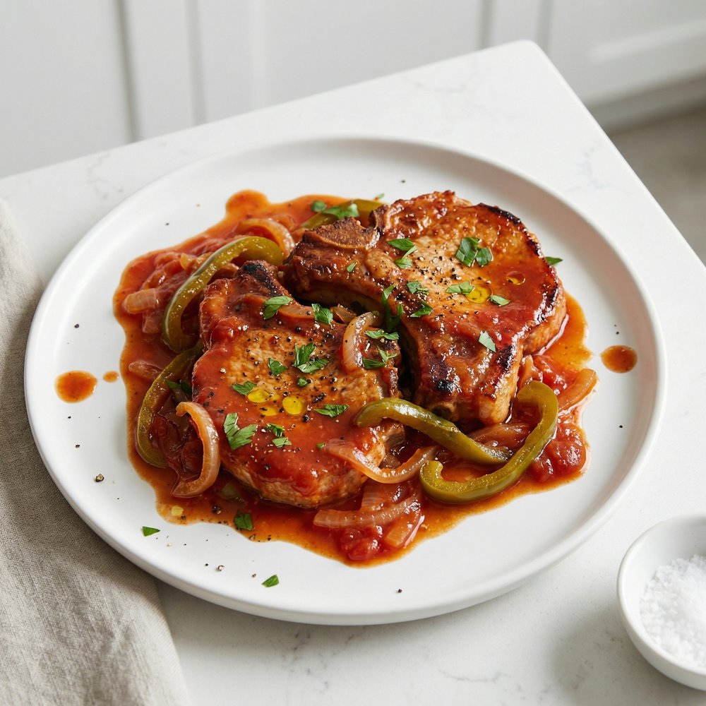 Tomato-Braised Pork Chops II