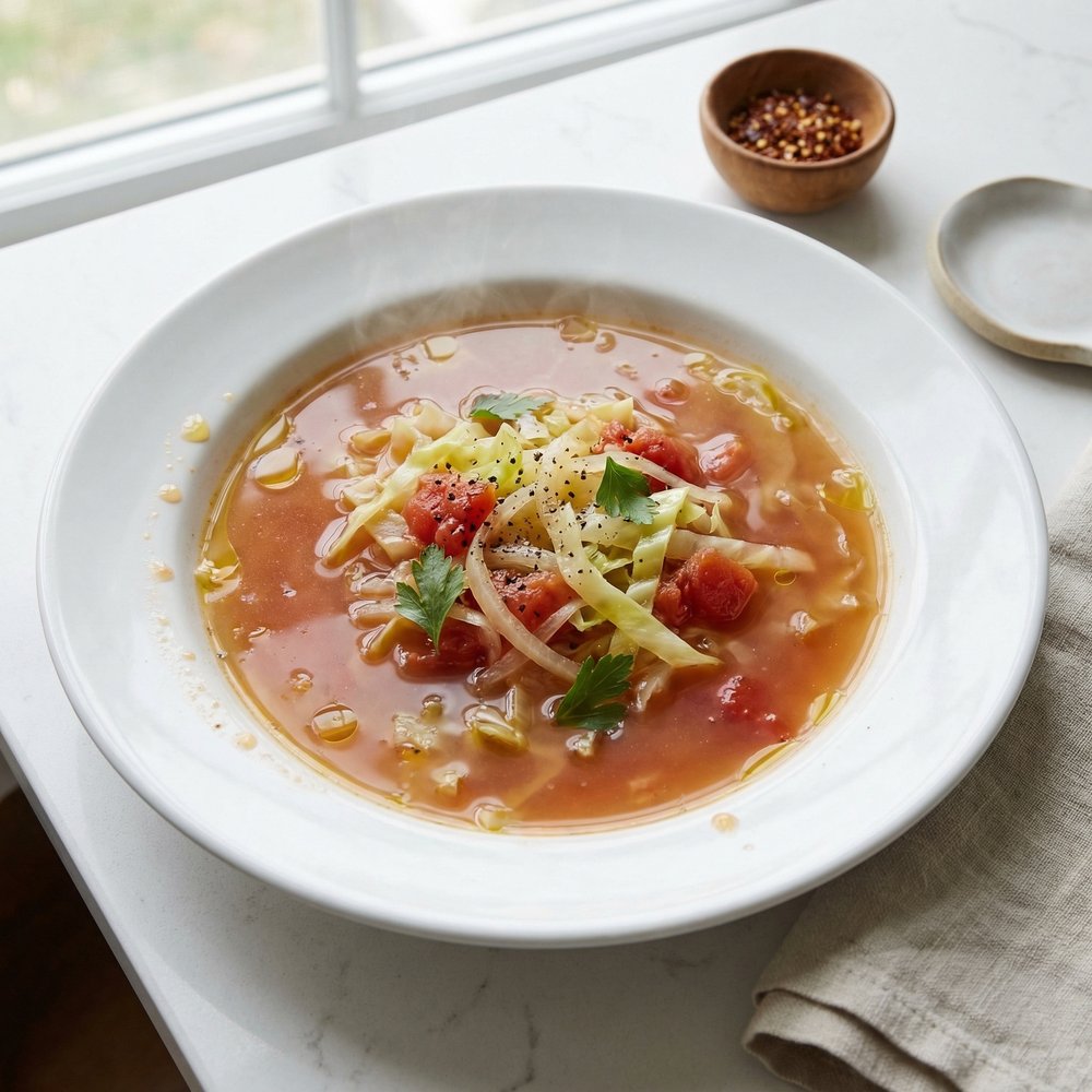 Comforting Cabbage and Tomato Soup