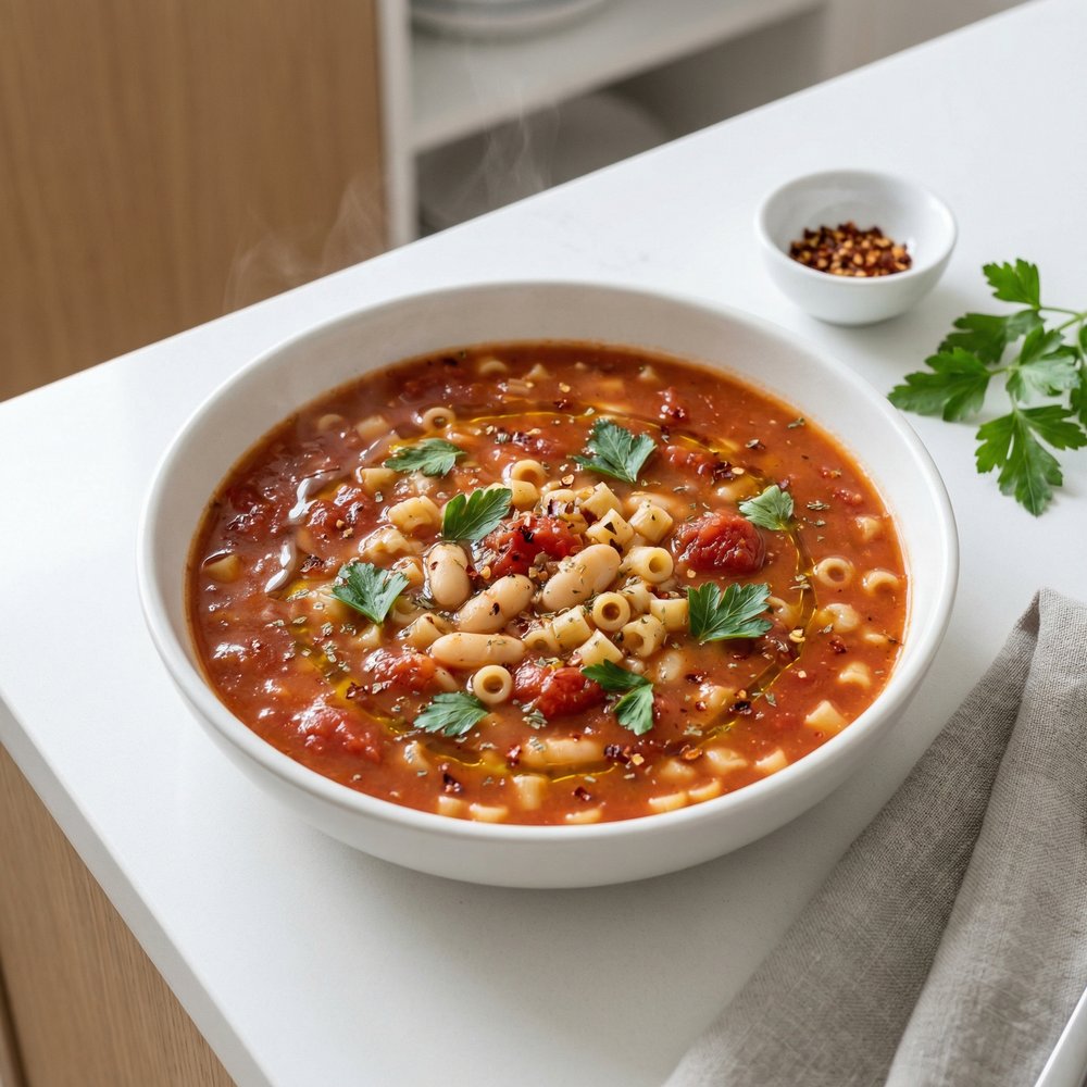 Pasta e Fagioli (Italian Pasta and Beans Soup)