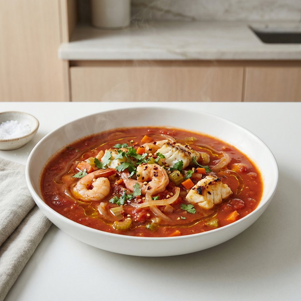 Russell’s Tomato-Braised Fish Stew