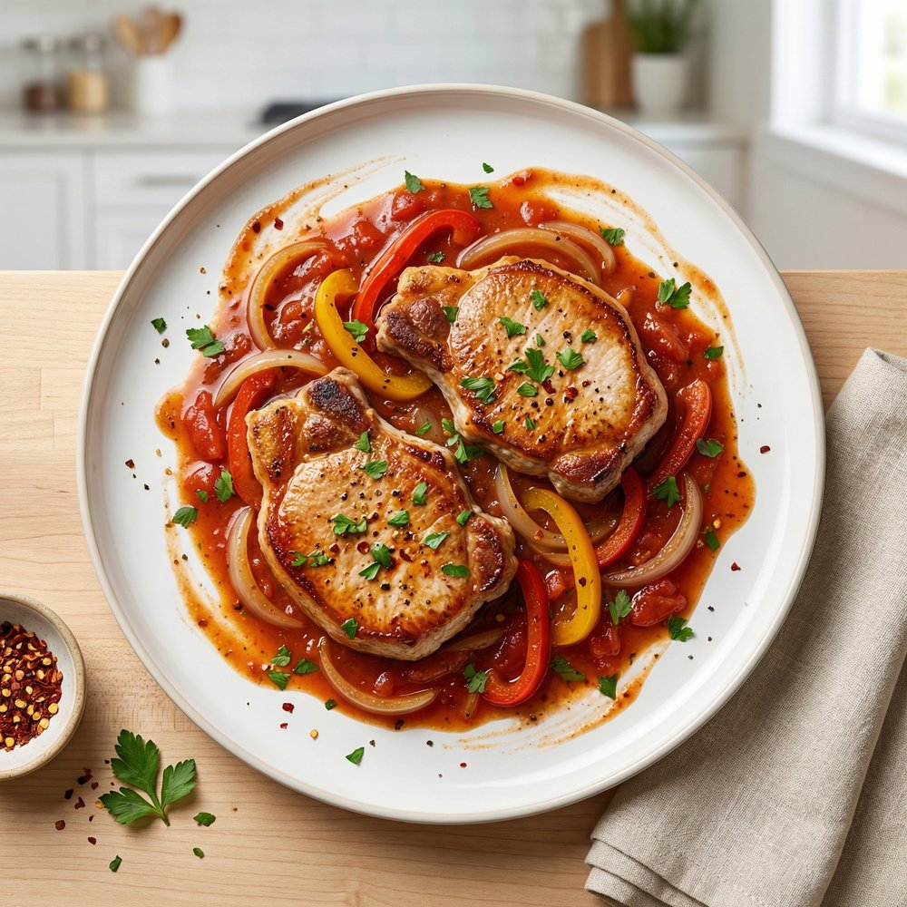 Tomato-Smothered Pork Chops