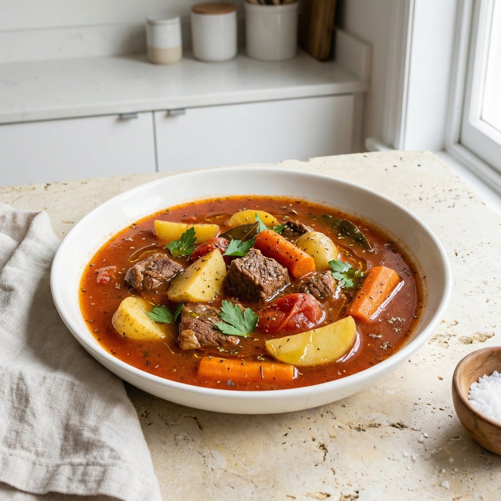 Mom’s Hearty Vegetable and Beef Stew