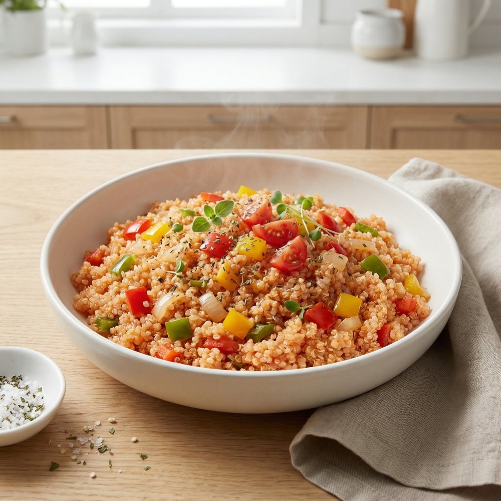Quinoa with Mediterranean Peppers