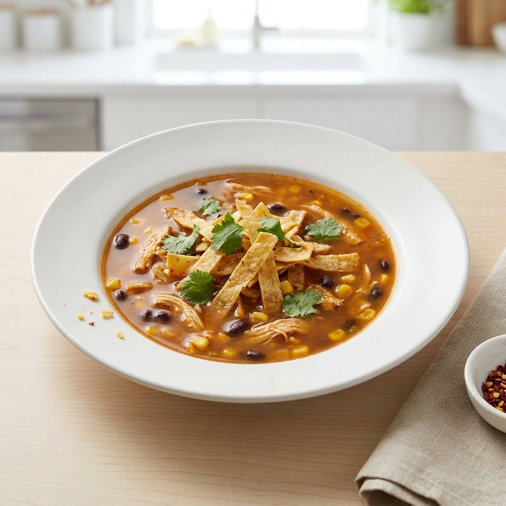 Tortilla Soup with Rotisserie Chicken