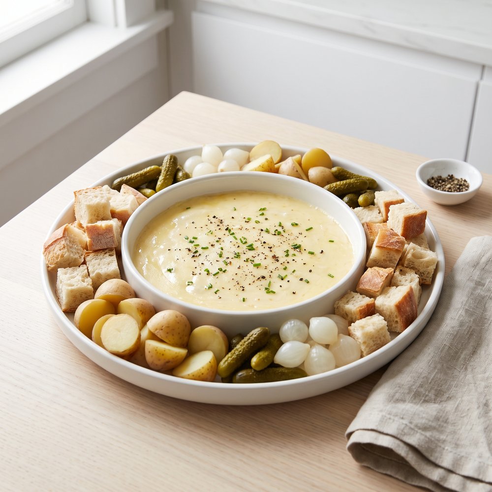 Traditional Swiss Cheese Fondue