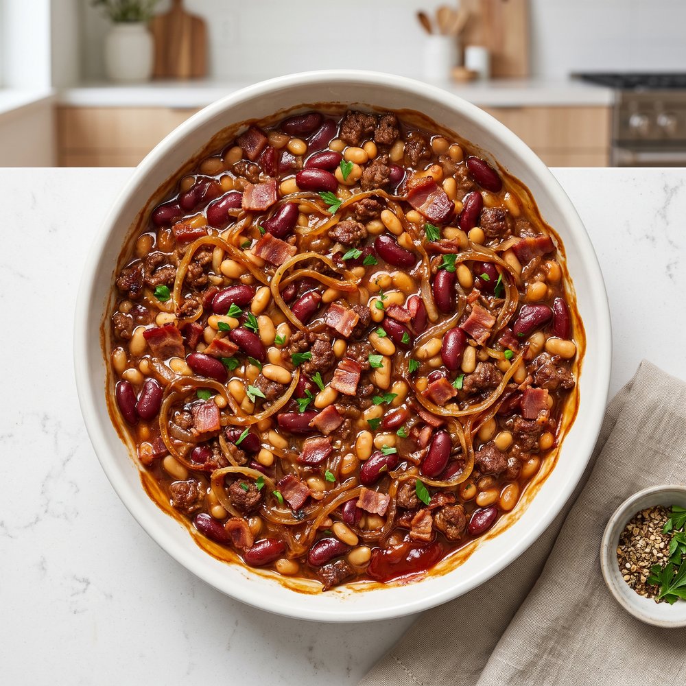 Tri-Bean Calico Bake