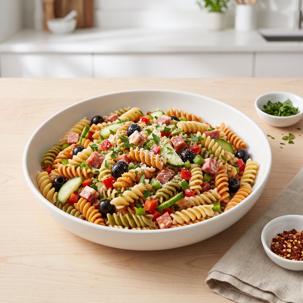 Tri-Color Pasta Salad with House Vinaigrette
