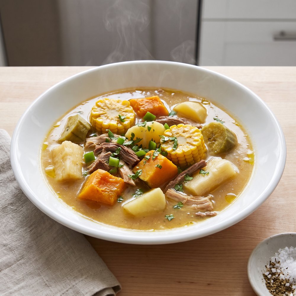True Dominican Sancocho (Meat and Vegetable Stew)