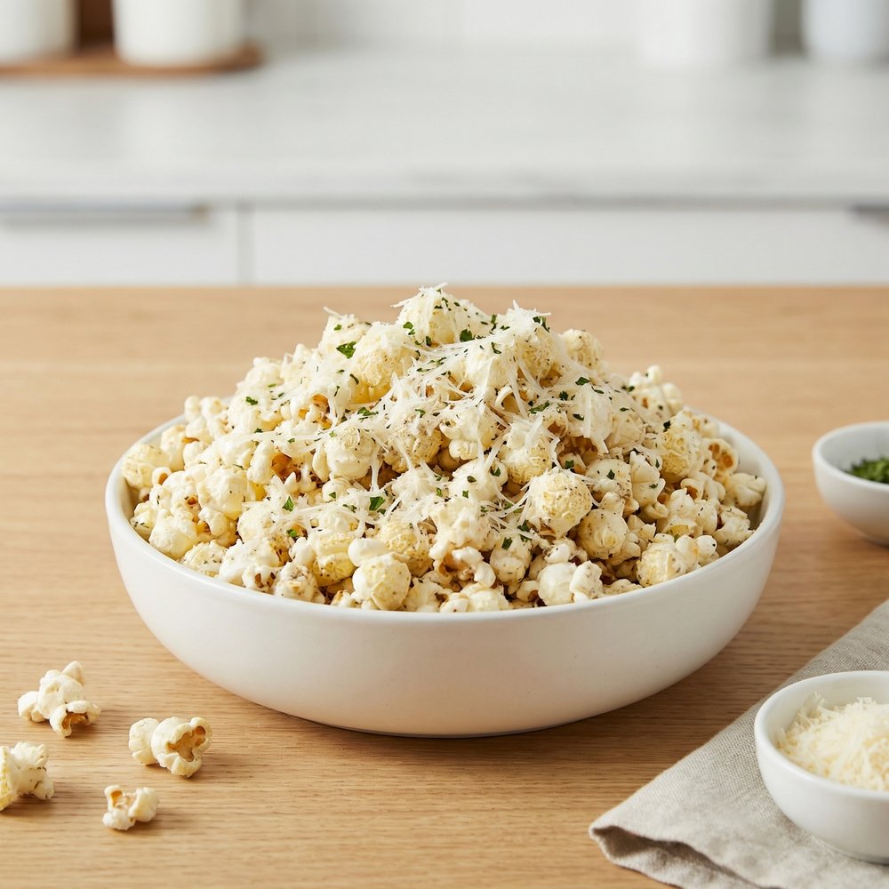 White Truffle Parmesan Popcorn