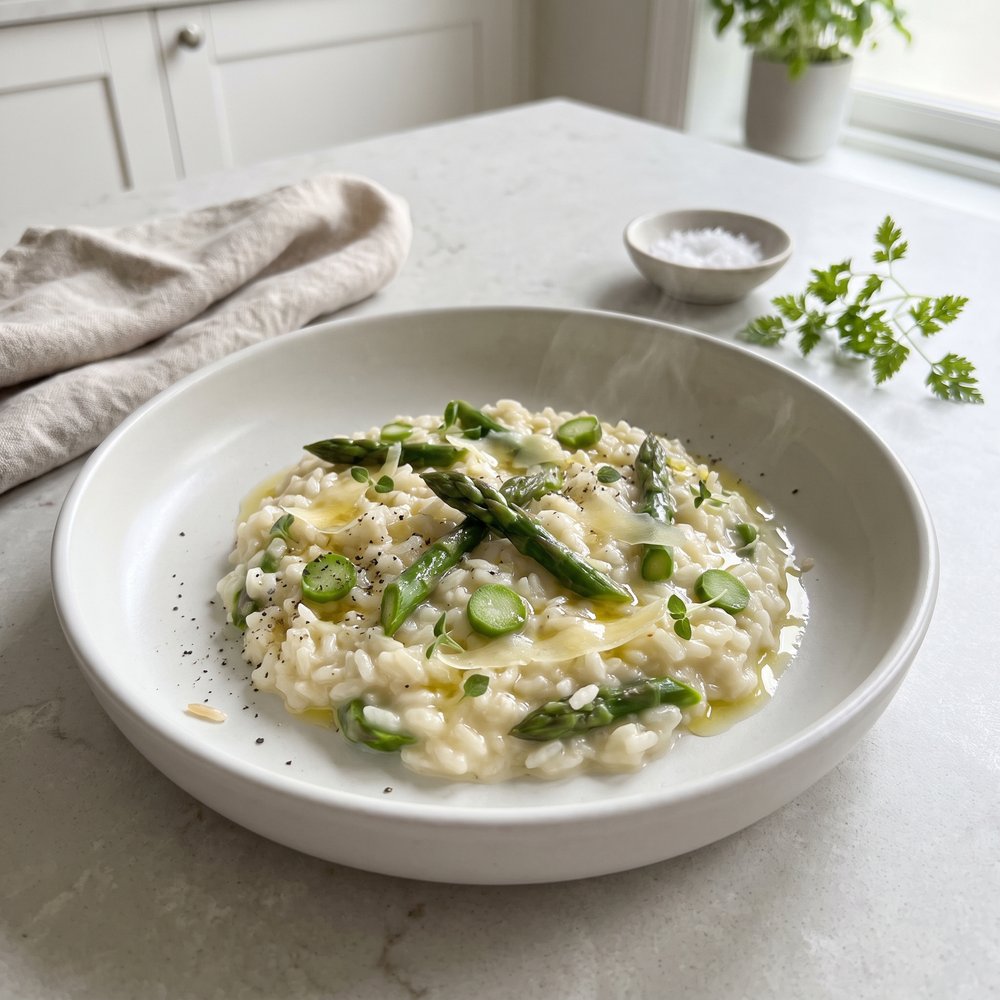 Truffled Asparagus Risotto