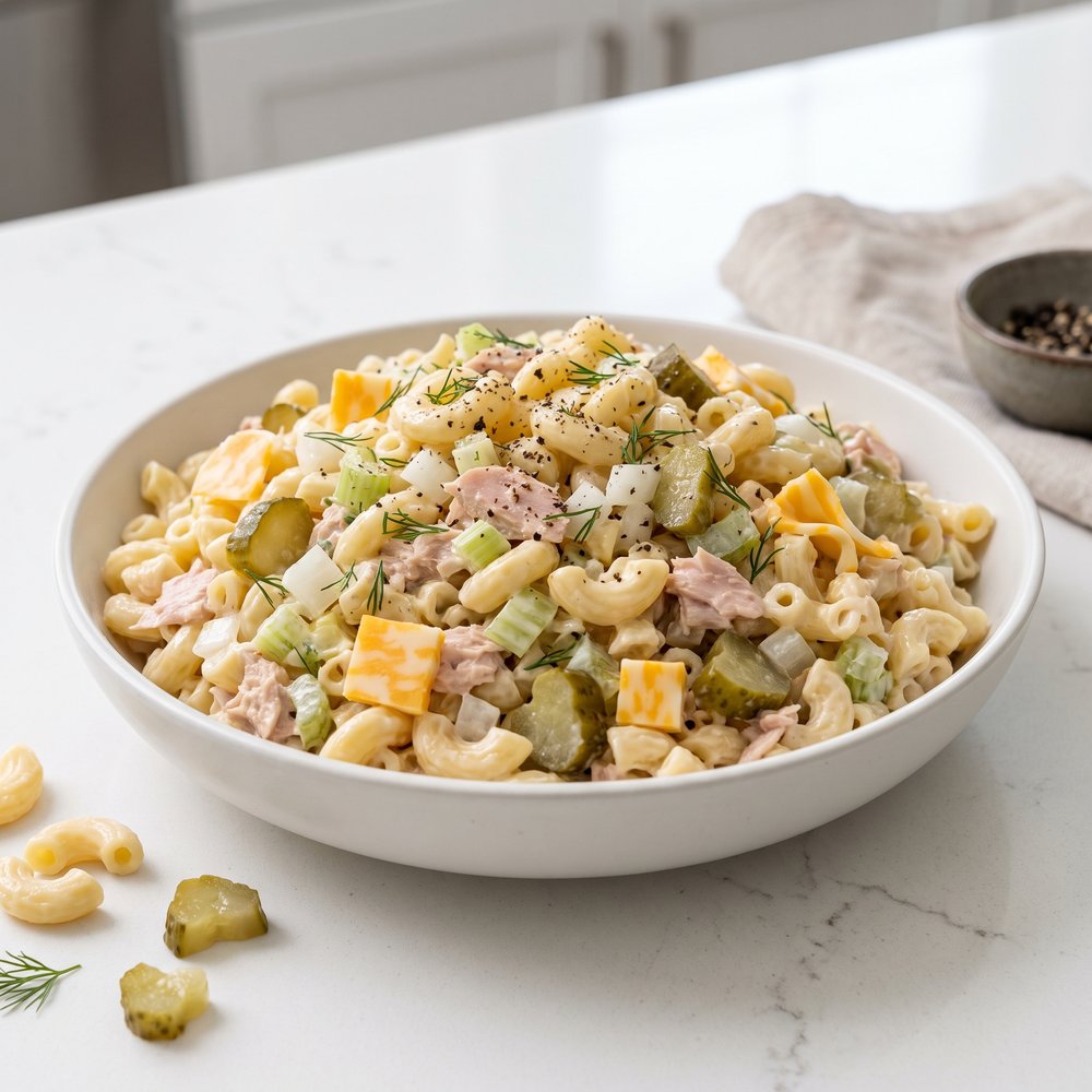 Tuna, Noodles, Pickles and Cheese