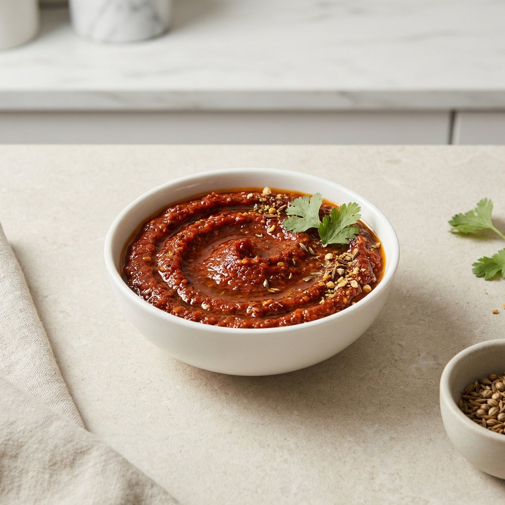 Tunisian-Style Harissa Chili Paste
