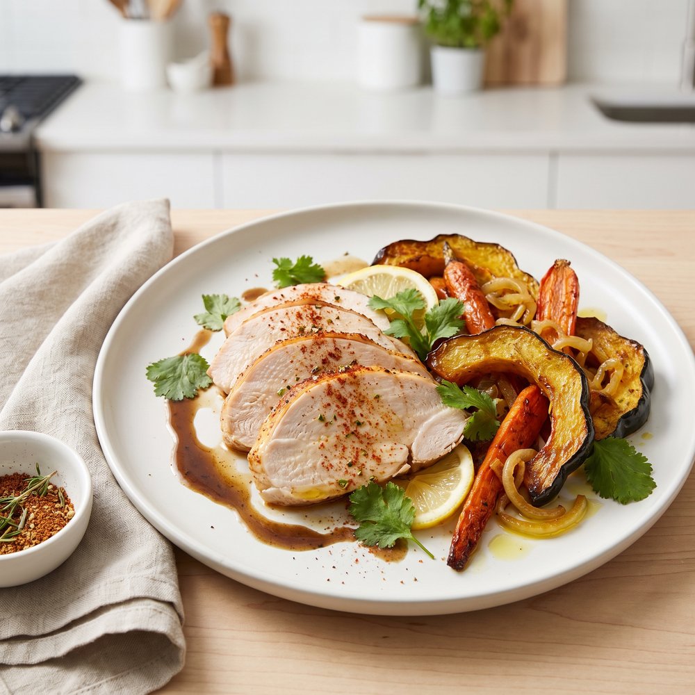 Tunisian Slow-Cooked Turkey Breast