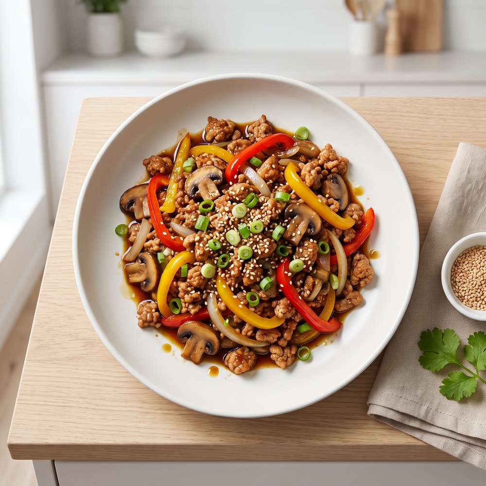 Turkey and Veggie Skillet Stir-Fry