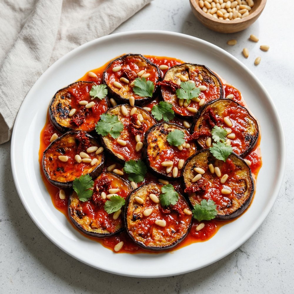 Plant-Based Turkish Baked Eggplant Rounds