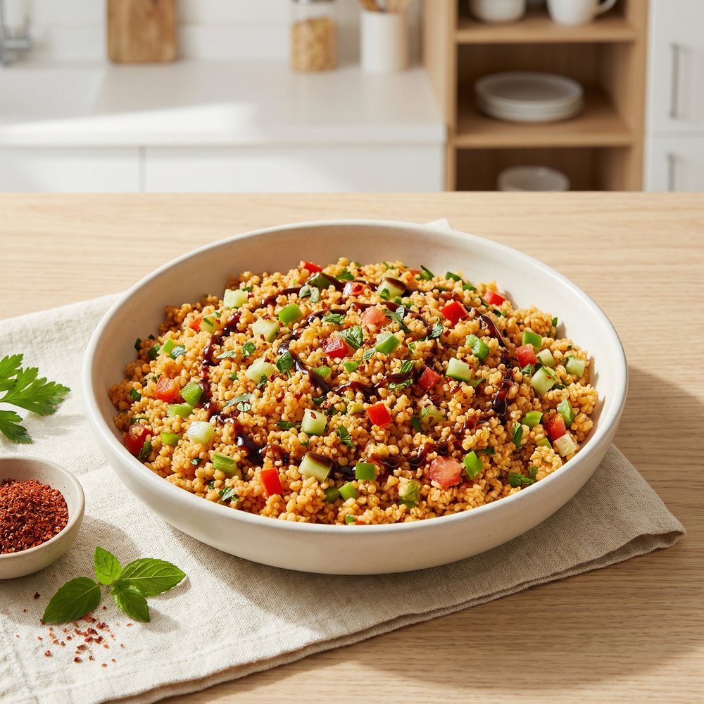 Turkish Bulgur Veggie Salad (Kisir)