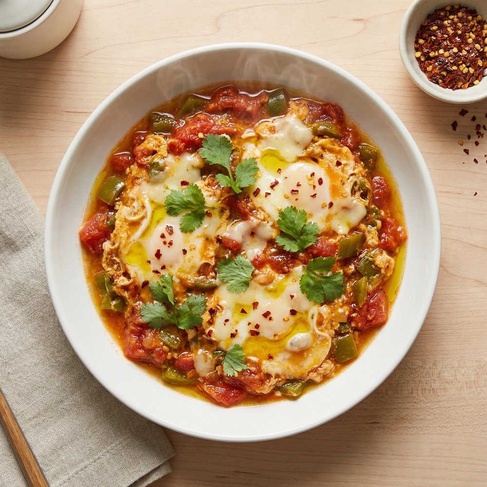 Menemen (Turkish-Style Soft Scrambled Eggs)