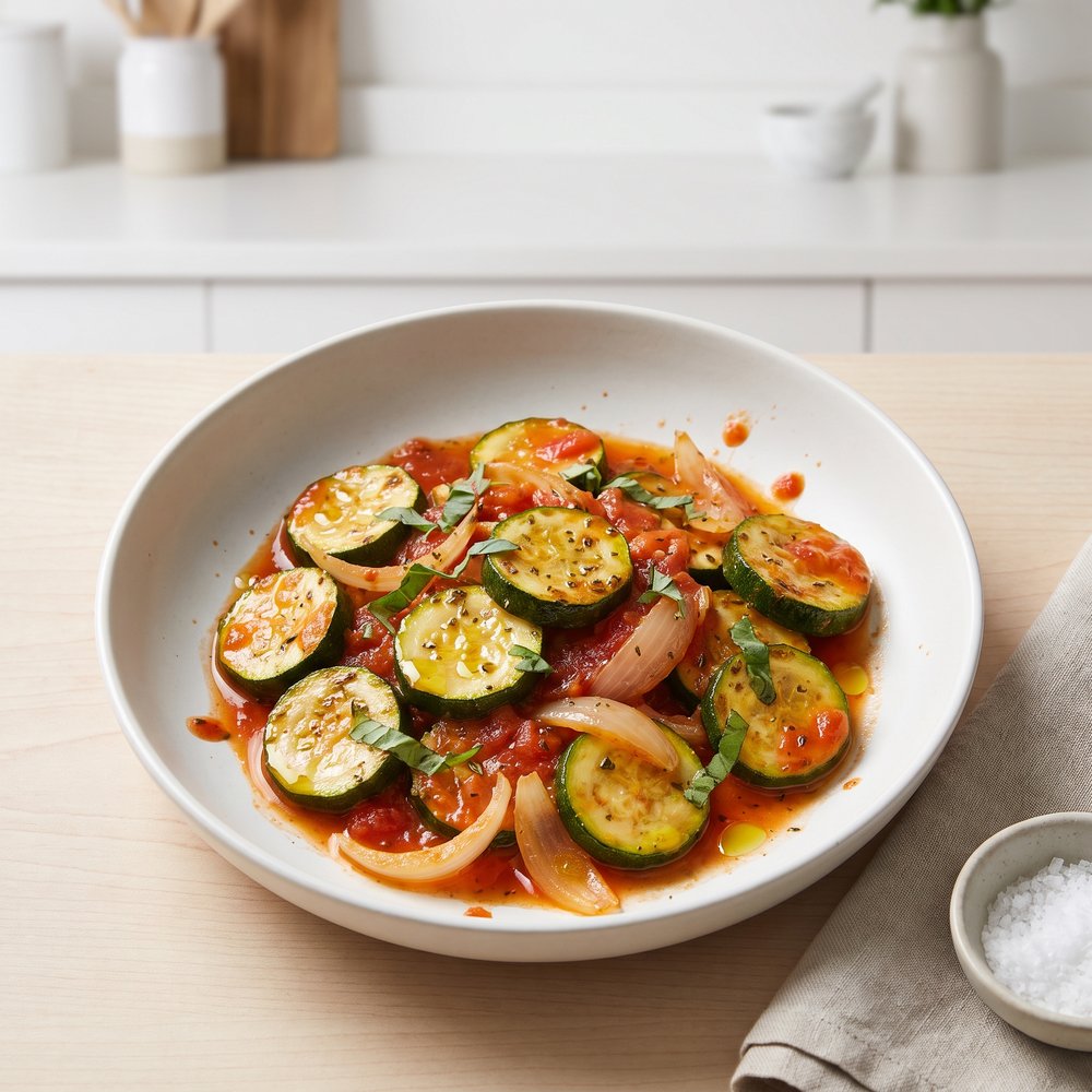 Tuscan-Style Sautéed Zucchini with Tomatoes