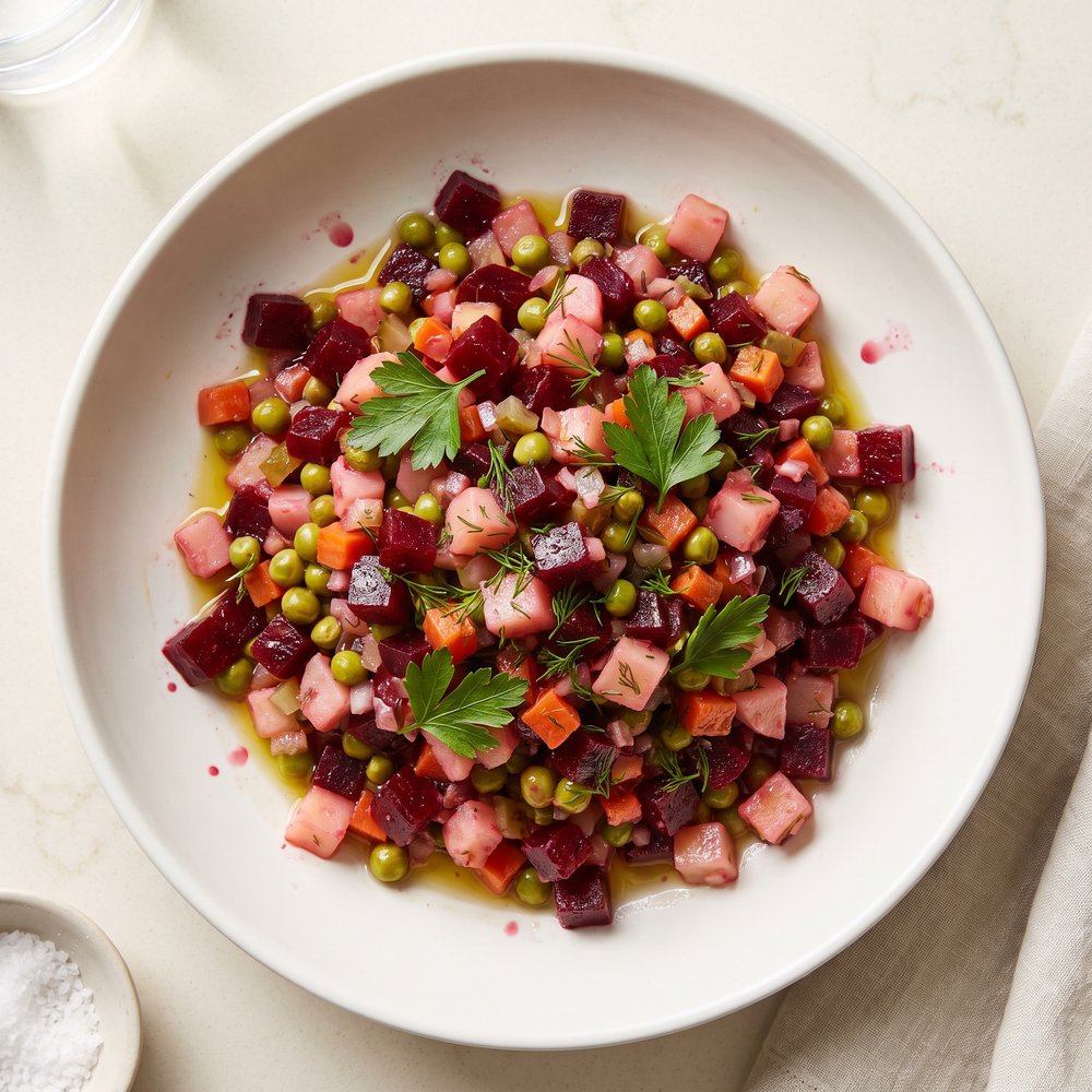 Ukrainian Vinaigret Beet Salad