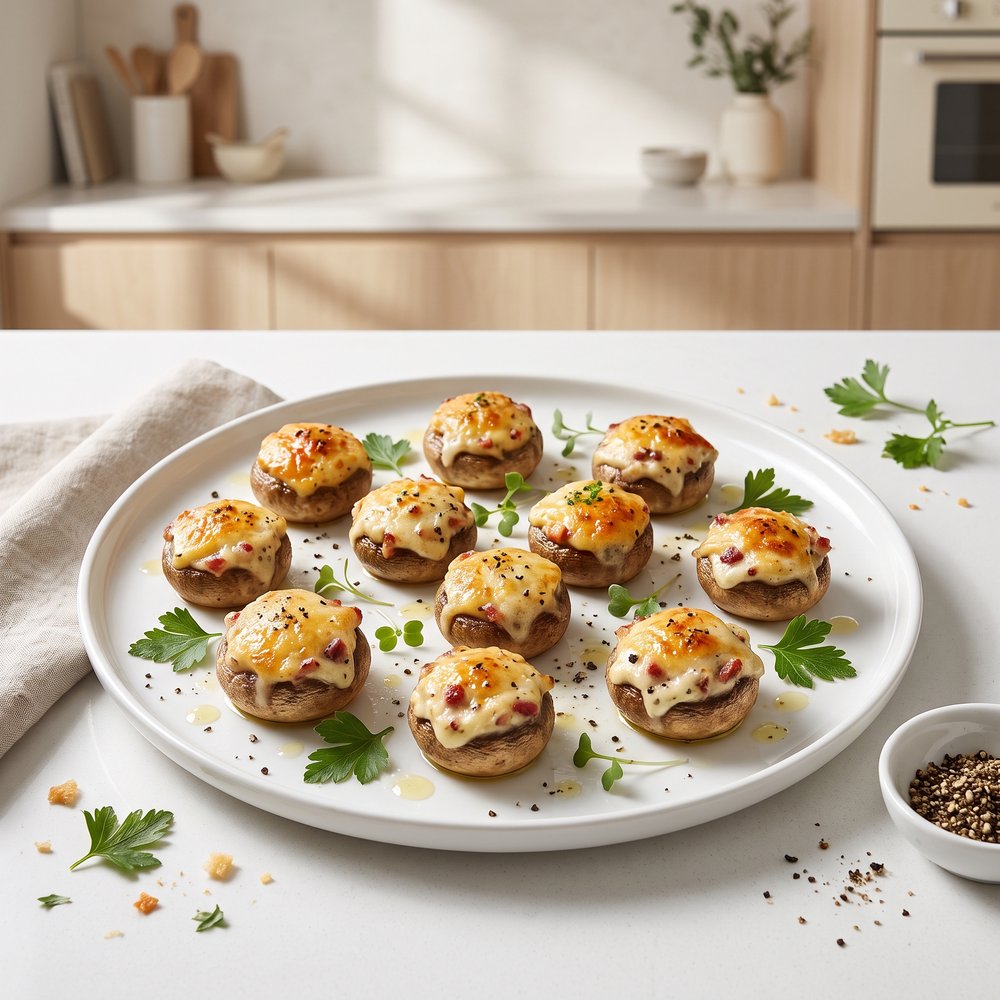 Ultimate Bacon-Cream Cheese Stuffed Mushrooms