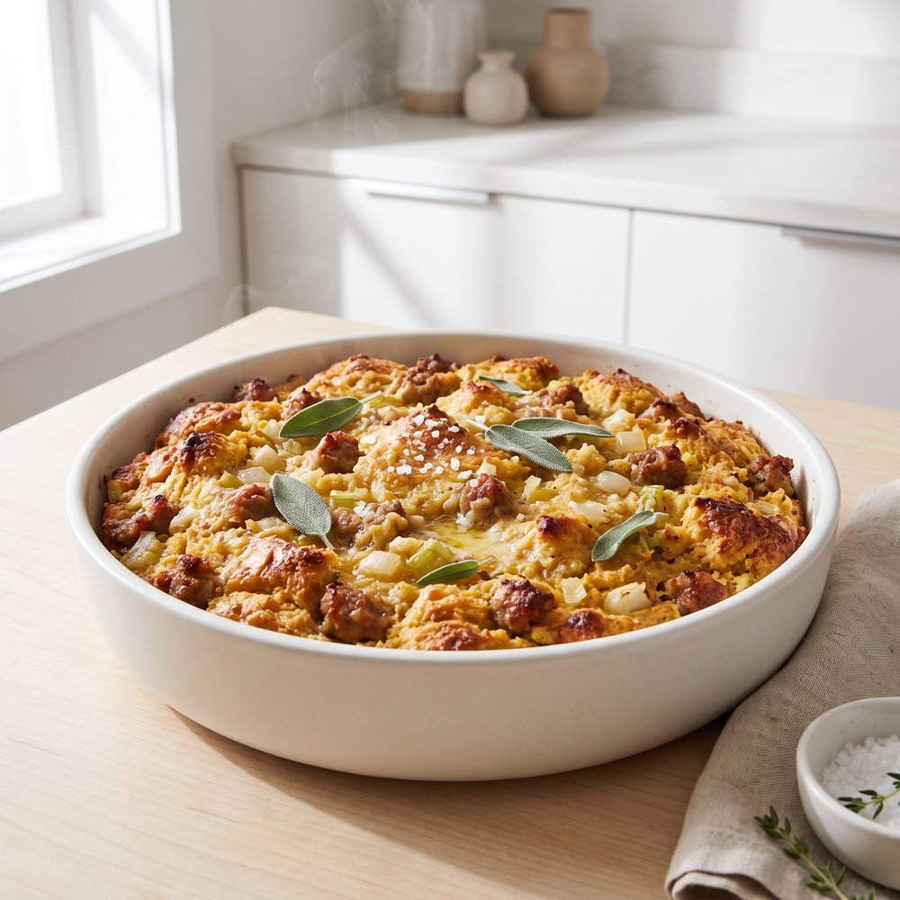 Ultimate Cornbread and Sausage Stuffing