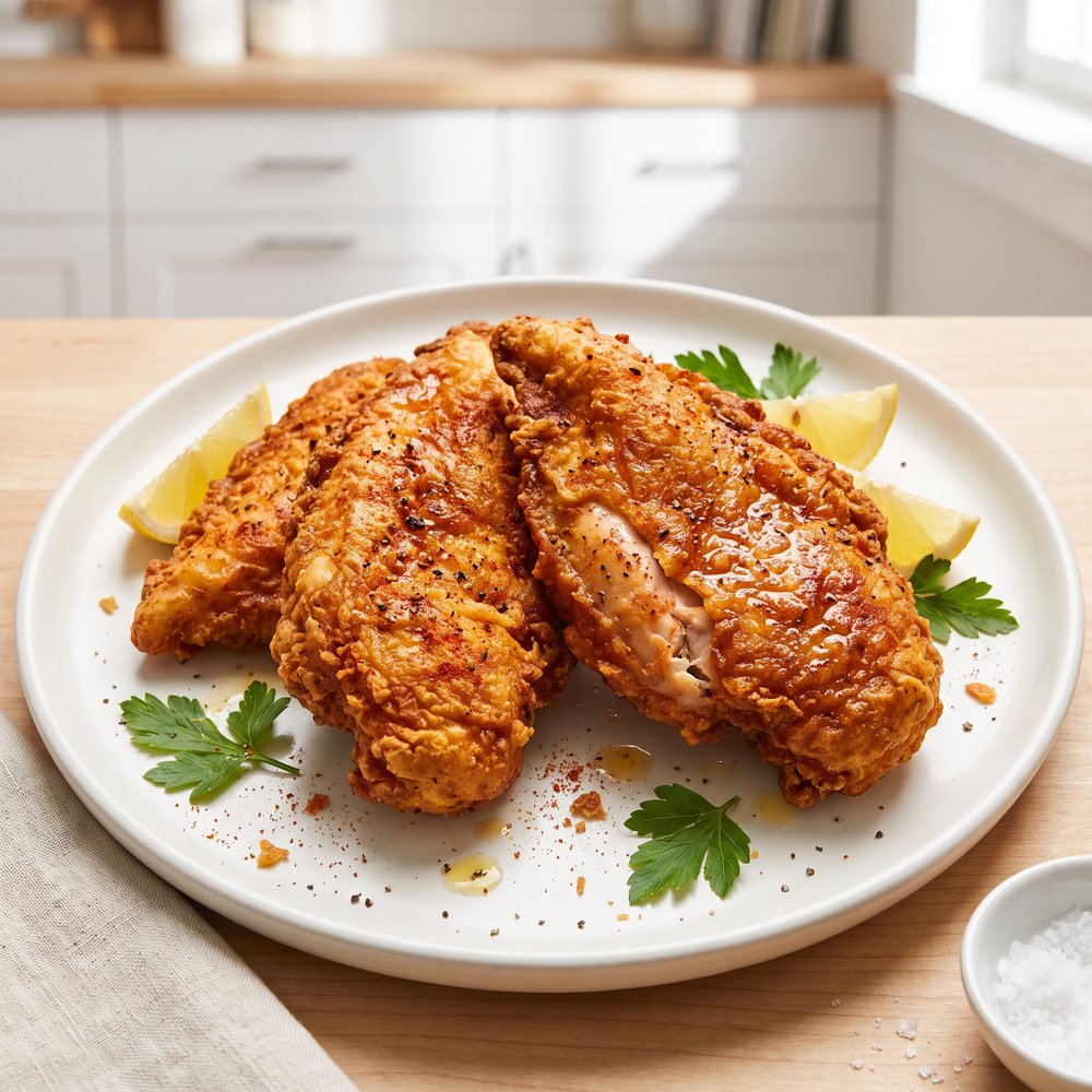 Ultimate Crispy Fried Chicken Breasts