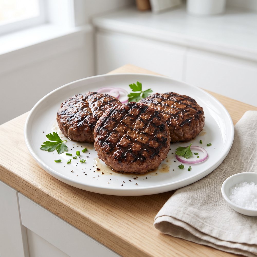 Ultra-Juicy Beer-Marinated Hamburgers