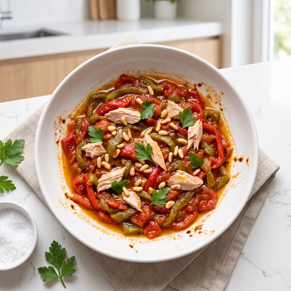 Valencian Titaina with Peppers, Tomato, and Tuna