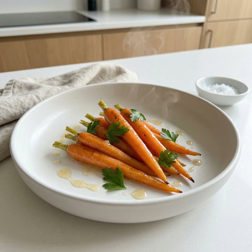 Honey-Vanilla Glazed Baby Carrots